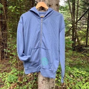 Jack Johnson From Here To Now To You Merch Full Zip Hooded Sweater Blue …